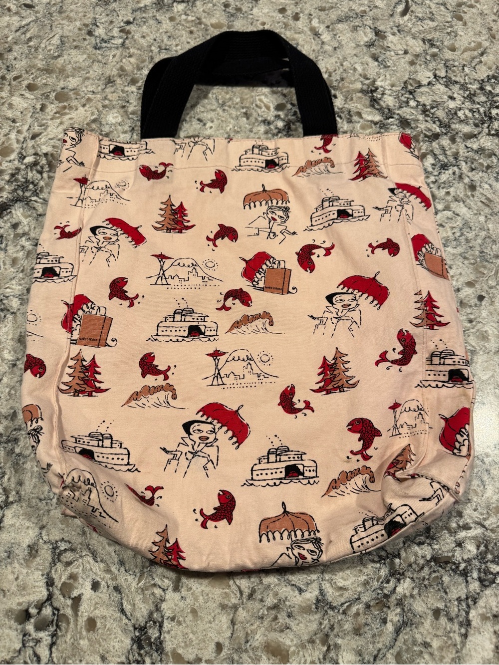 Nordstrom 2003 collectors tote ,Seattle pink bag